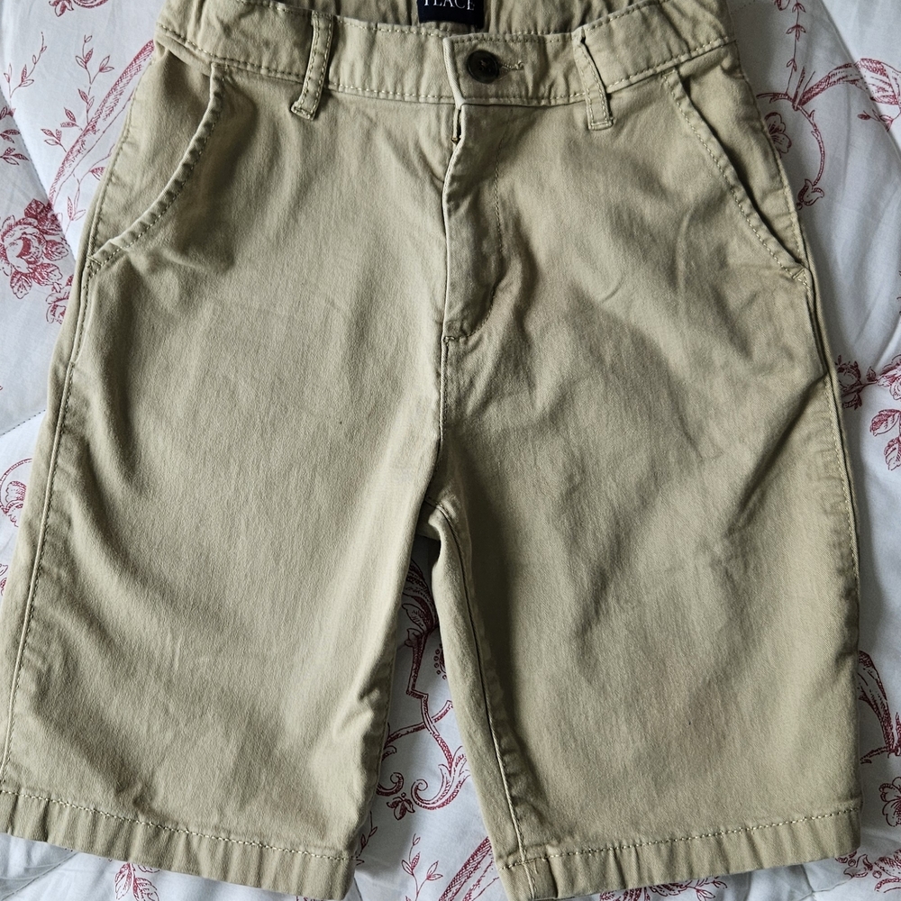 Place - Boys Khaki Flat Front Shorts.  #289